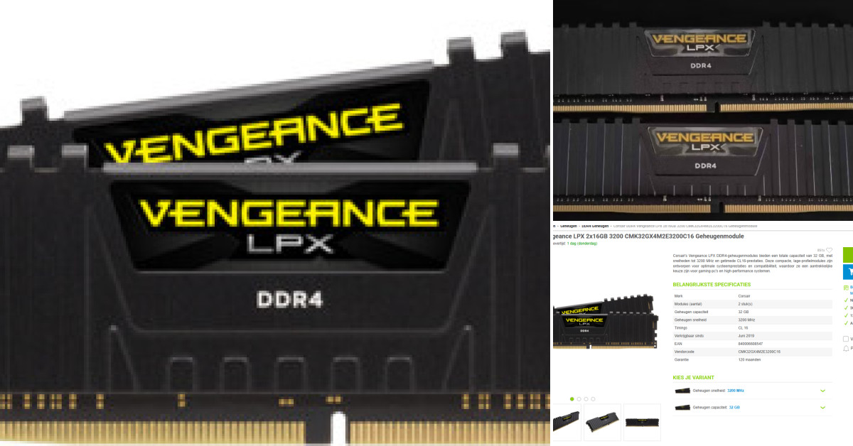 Corsair Vengeance LPX 32GB (2x16GB) DDR4 RAM 3200MHz