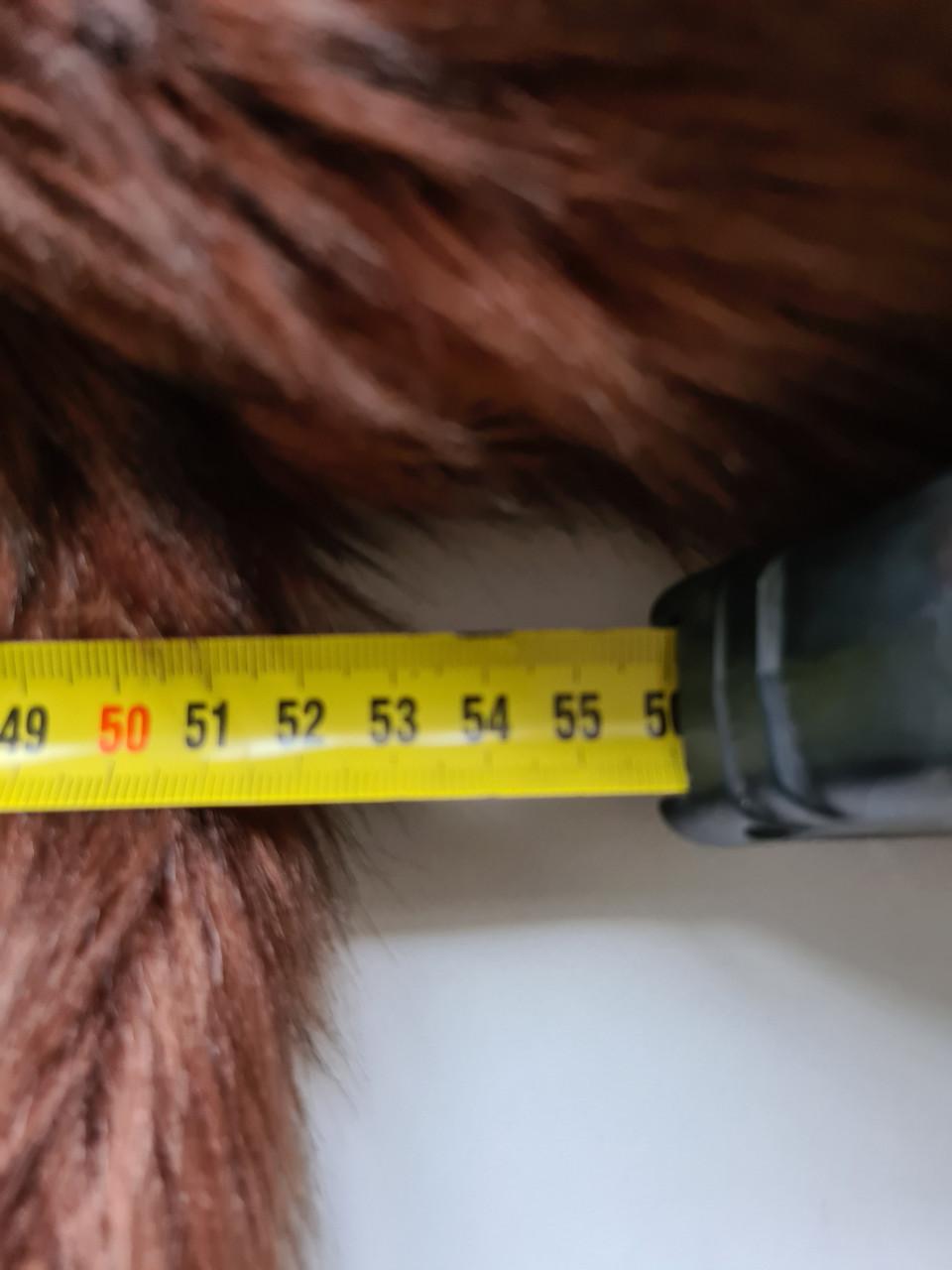 Seven Sisters/ The Sting bordeaux/ roest bruine fake fur bontjas Maat M