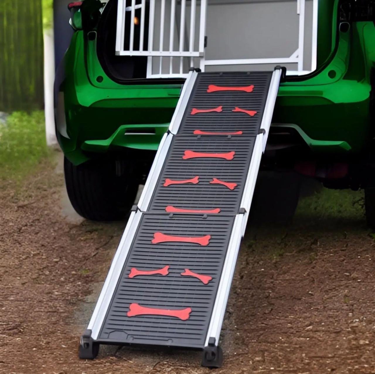 Loopplank Hond Telescopisch - Rood