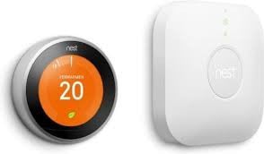 Nest learning thermostaat 2de gen. + heatlink als nieuw