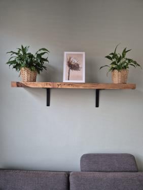 2x wandplank hout
