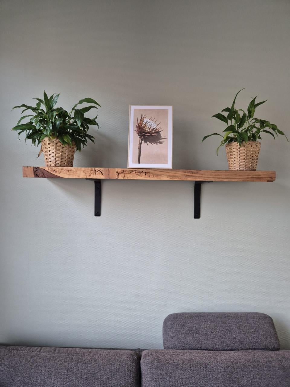 2x wandplank hout