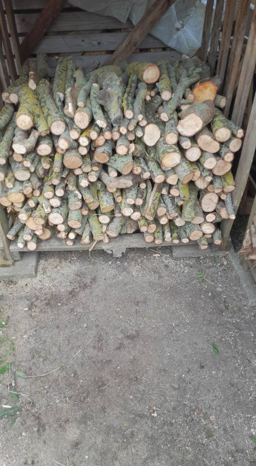 Rondhout gemengd.