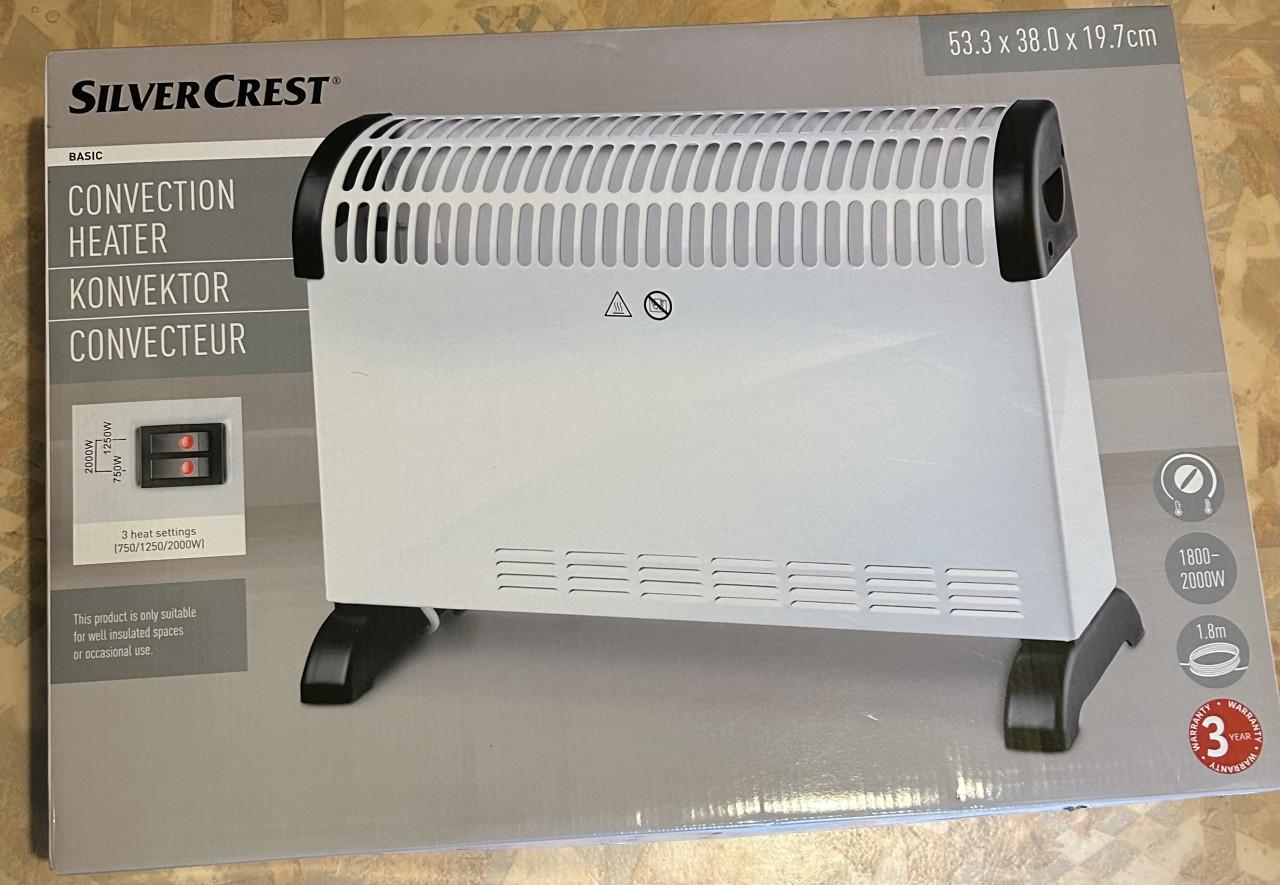 Nieuwe straalkachel / 3 standen 750/1250/2000 Watt