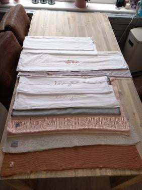 Jollein dekentjes en lakens voor wieg of kinderwagen