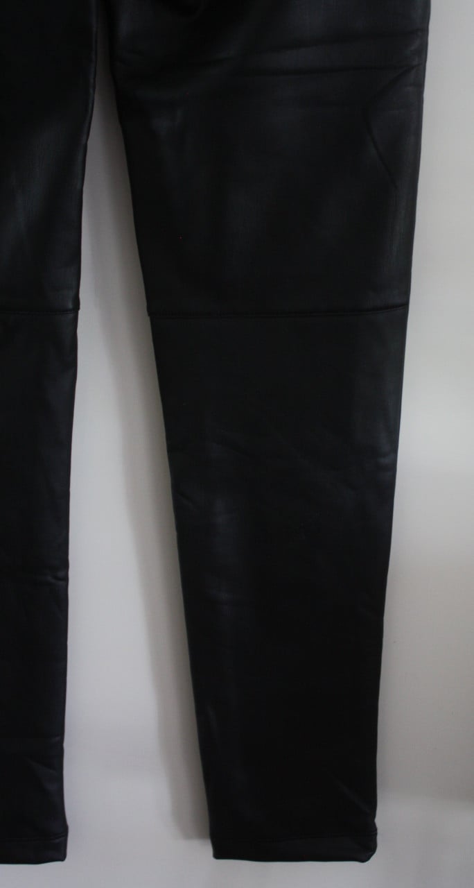 Nieuwe zwarte lederlook broek  maat xs