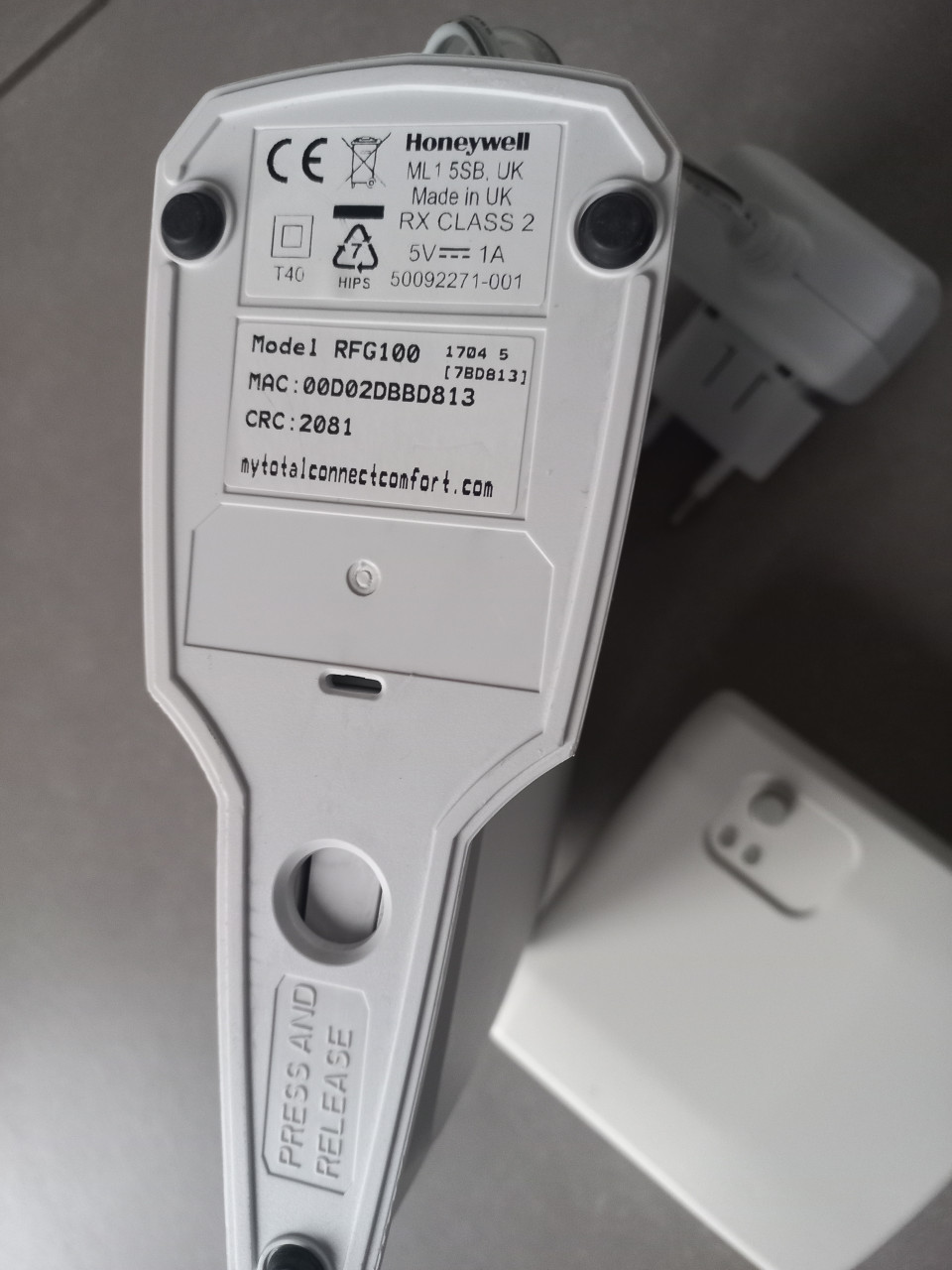 Honeywell Home Communicatie gateway (met verwarmingstoestel) RFG100