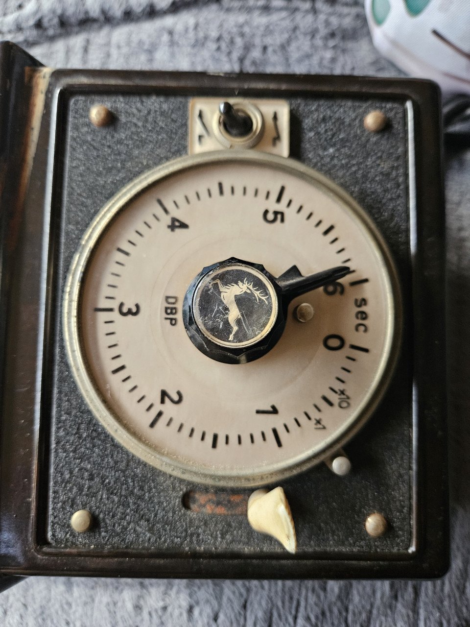 Mooie werkende antieke Timer klok van bakeliet, duitse kwaliteit...
