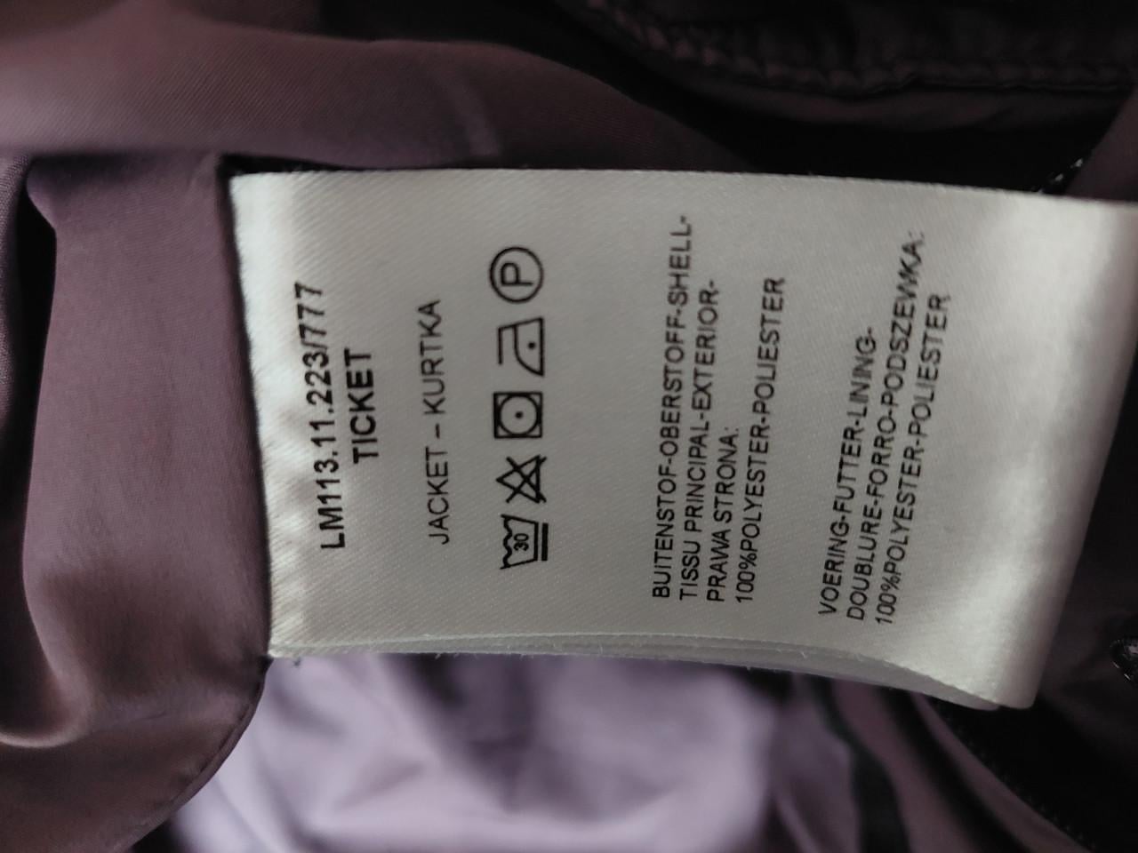 Nieuwe paarse District dames winterjack mt 44