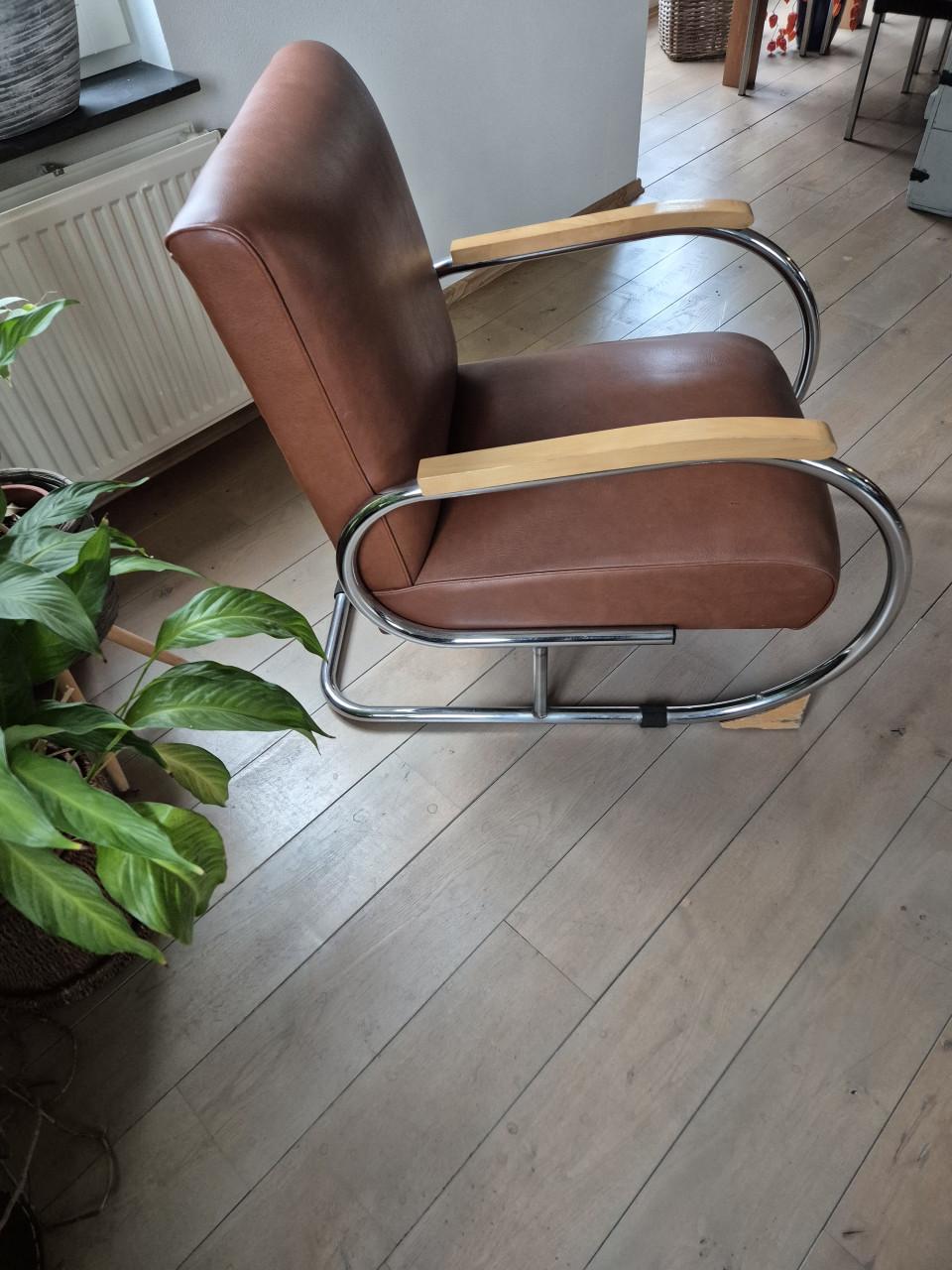 Vintage relaxstoel Tubax Vilvoure
