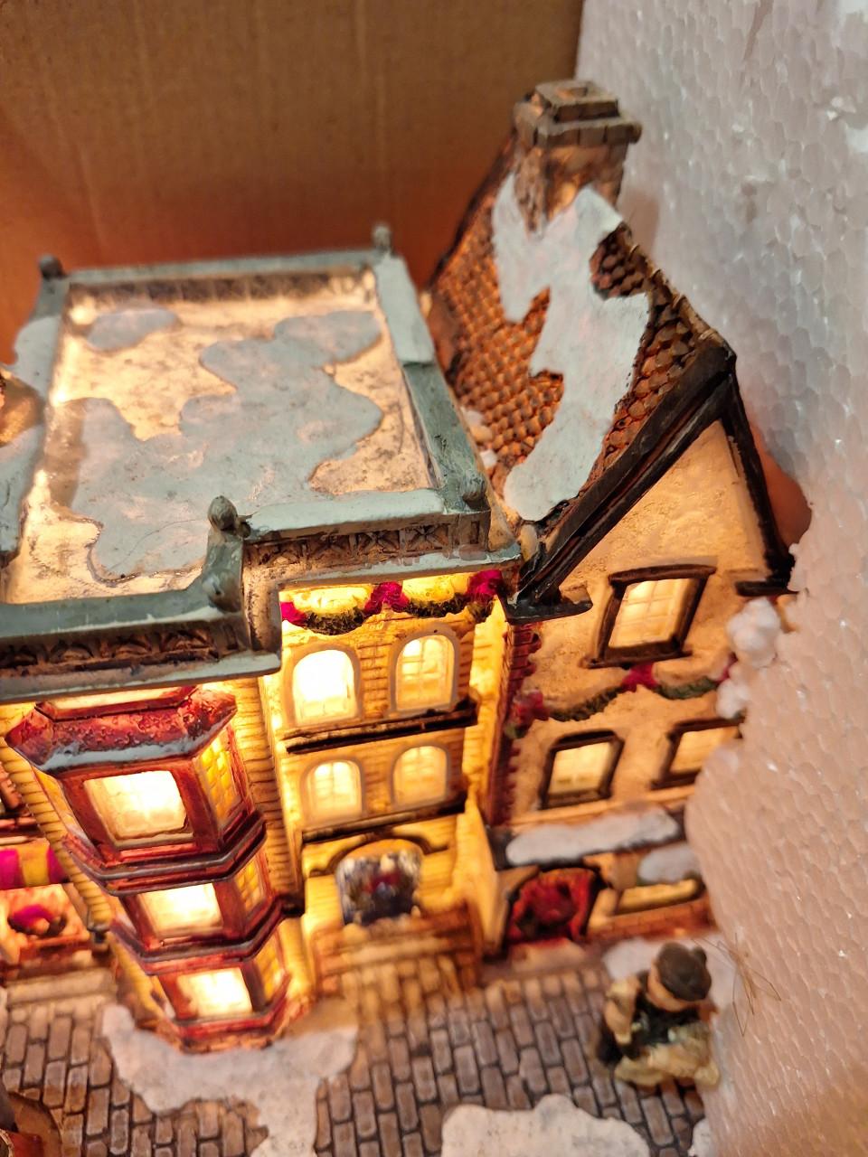 Decoratief kersthuisje