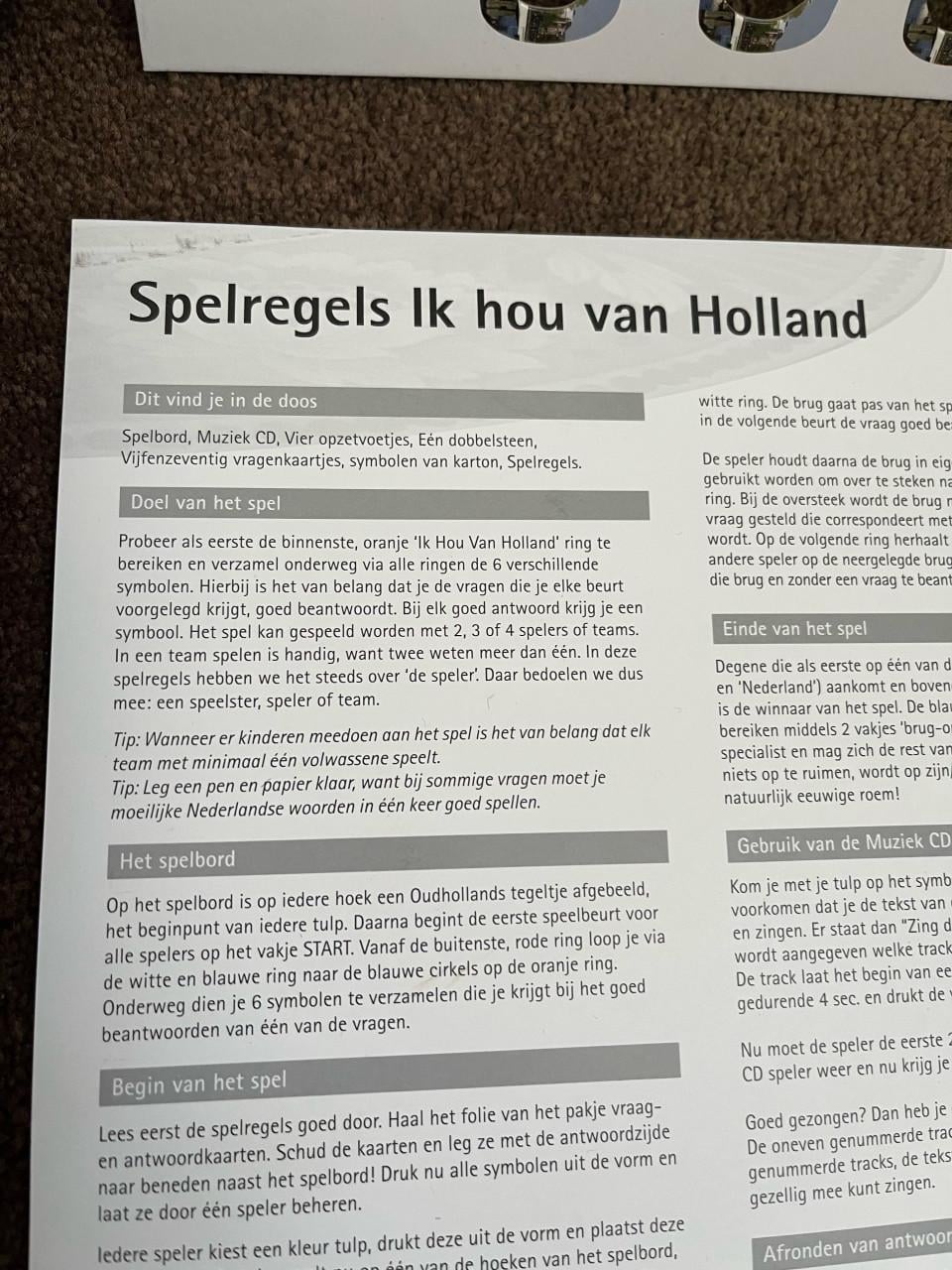 Ik hou van Holland -spel