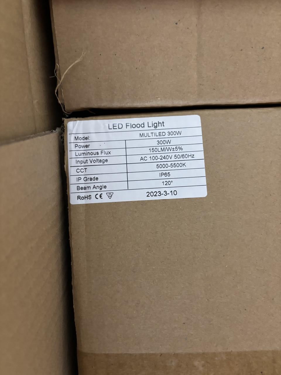 6 keer, DoubleLux Led Veldverlichting 300w, 45000lm