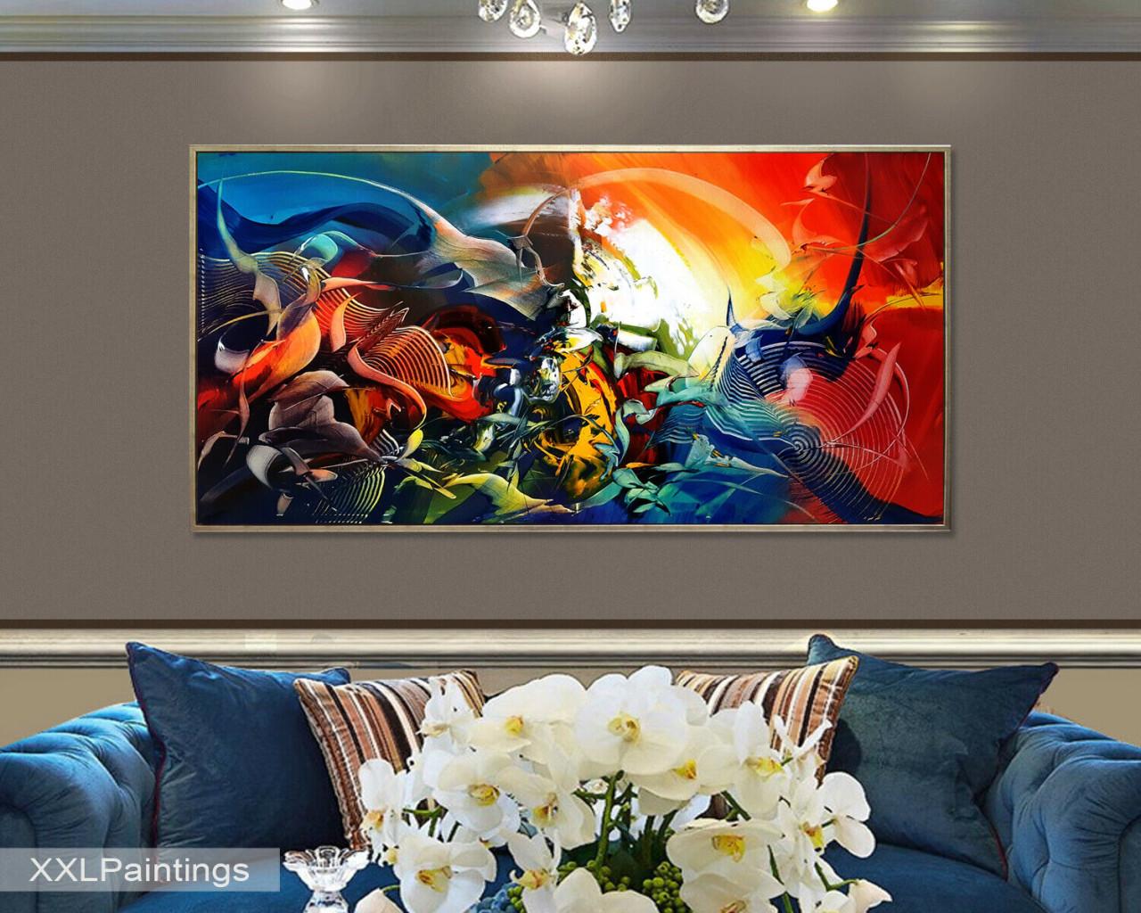 " Extasy " Acrylschilderij van Gia Hung 120 cm x 60 cm
