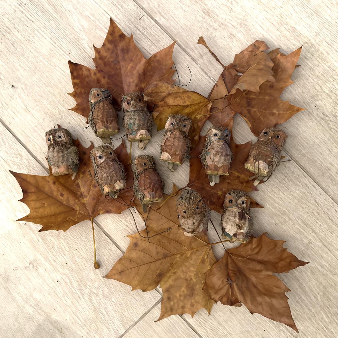 Kerstboom decoratie van natuurlijke materialen