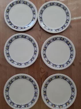 VILLEROY & BOCH , CADIC - 6 ONTBIJTBORDJES - DIA 20,2 CM