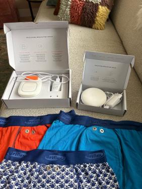 Uriflex Liberty plaswekker + trilelement + 3 broekjes mt 164