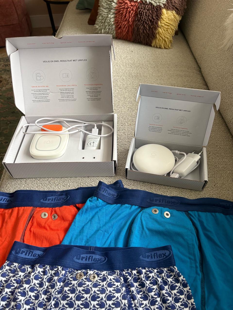 Uriflex Liberty plaswekker + trilelement + 3 broekjes mt 164
