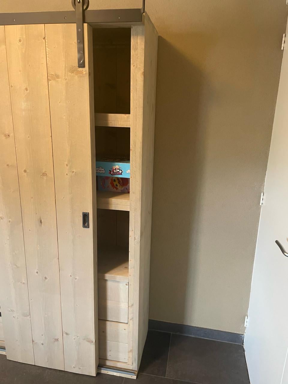 Mooie steigerhoutenkast te koop!