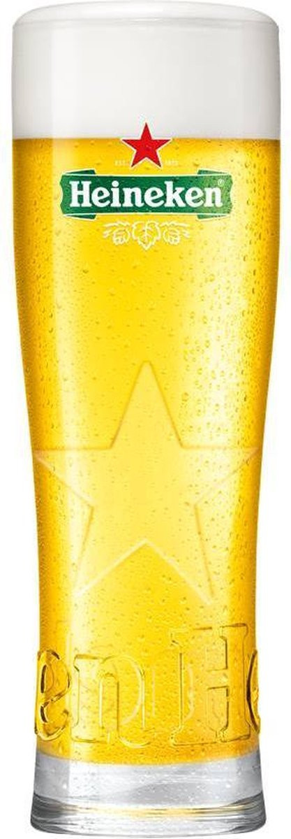 Set van 6 Heineken Star bierglazen 25 cl - NIEUW