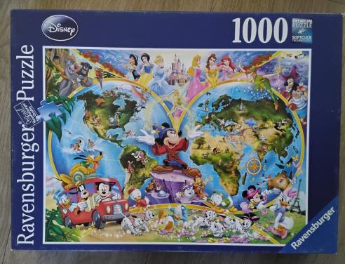 Legpuzzel ravensburger Disney wereldkaart