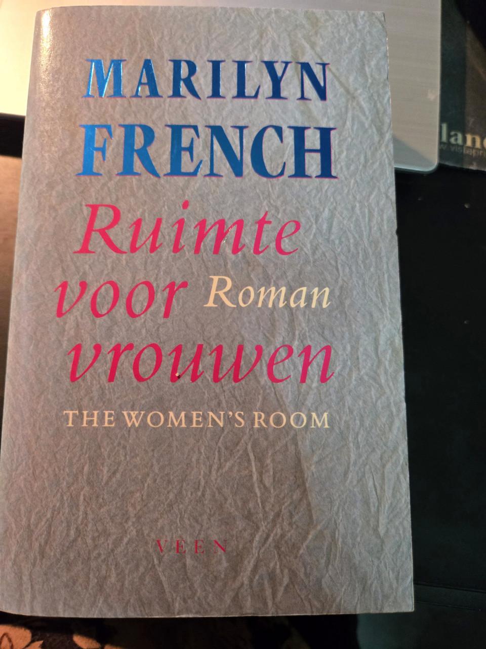 Boek: Ruimte voor vrouwen 1988 van  Marilyn French.