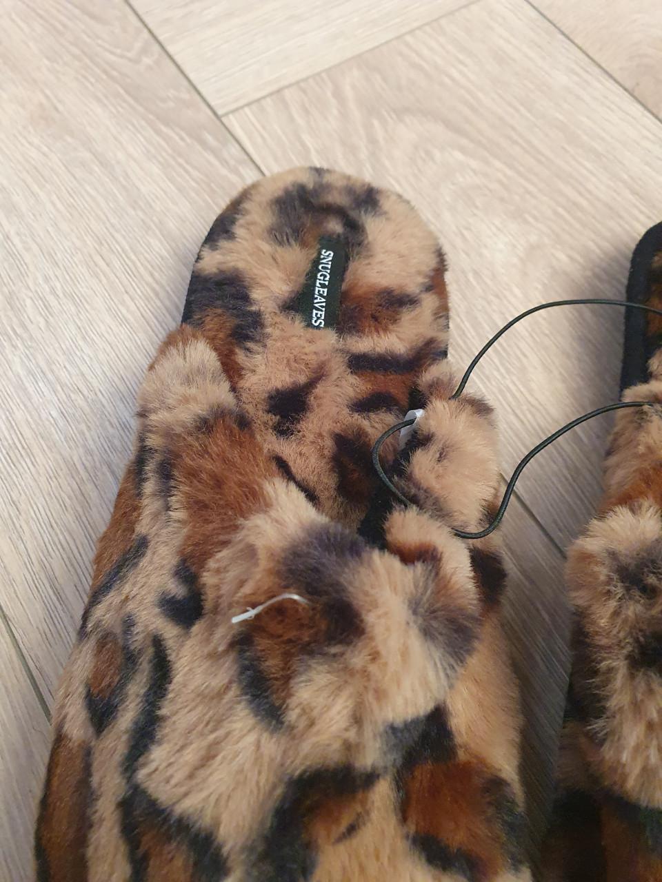 Snug Leaves dames sloffen | panterprint | nieuw | maat 36-37