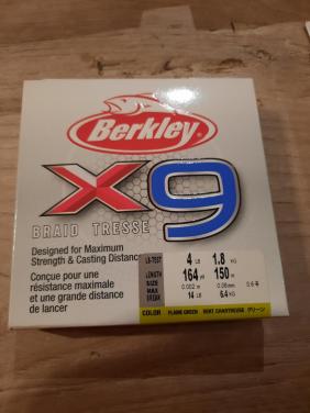 Berkley X9 gevlochten lijn