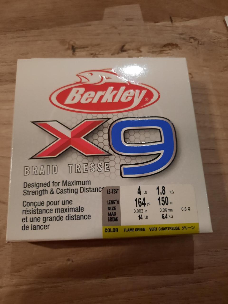 Berkley X9 gevlochten lijn