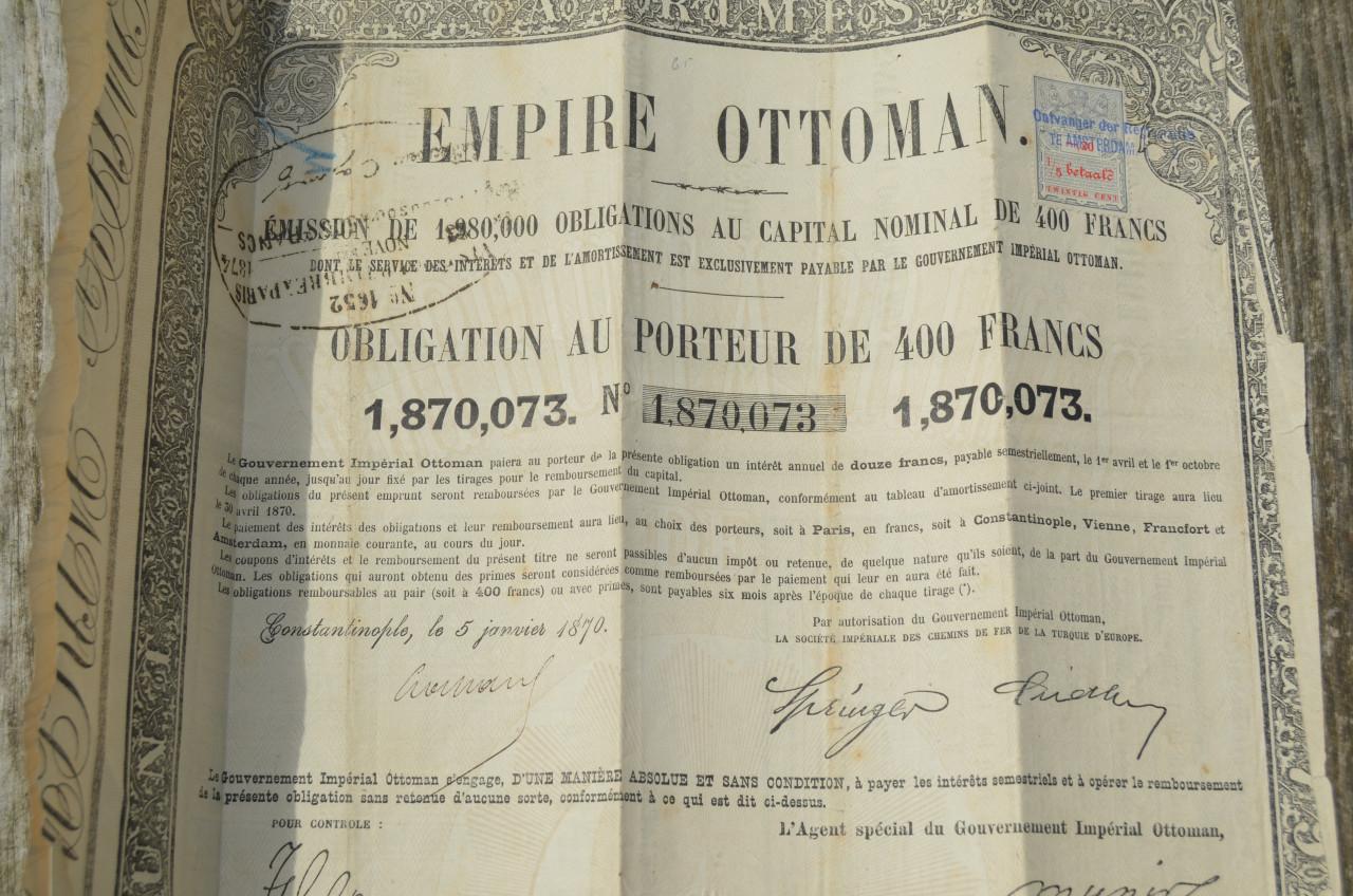 Diverse oude aandelen 1870 - 1910