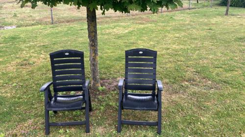 Twee tuinstoelen
