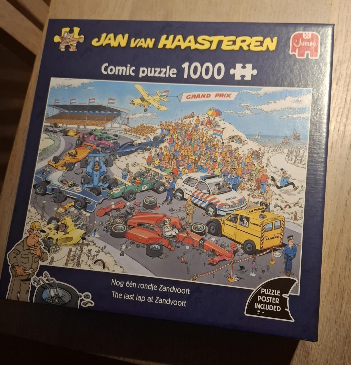 Jan van Haasteren puzzel: Nog één rondje Zandvoort. 1000 stukjes