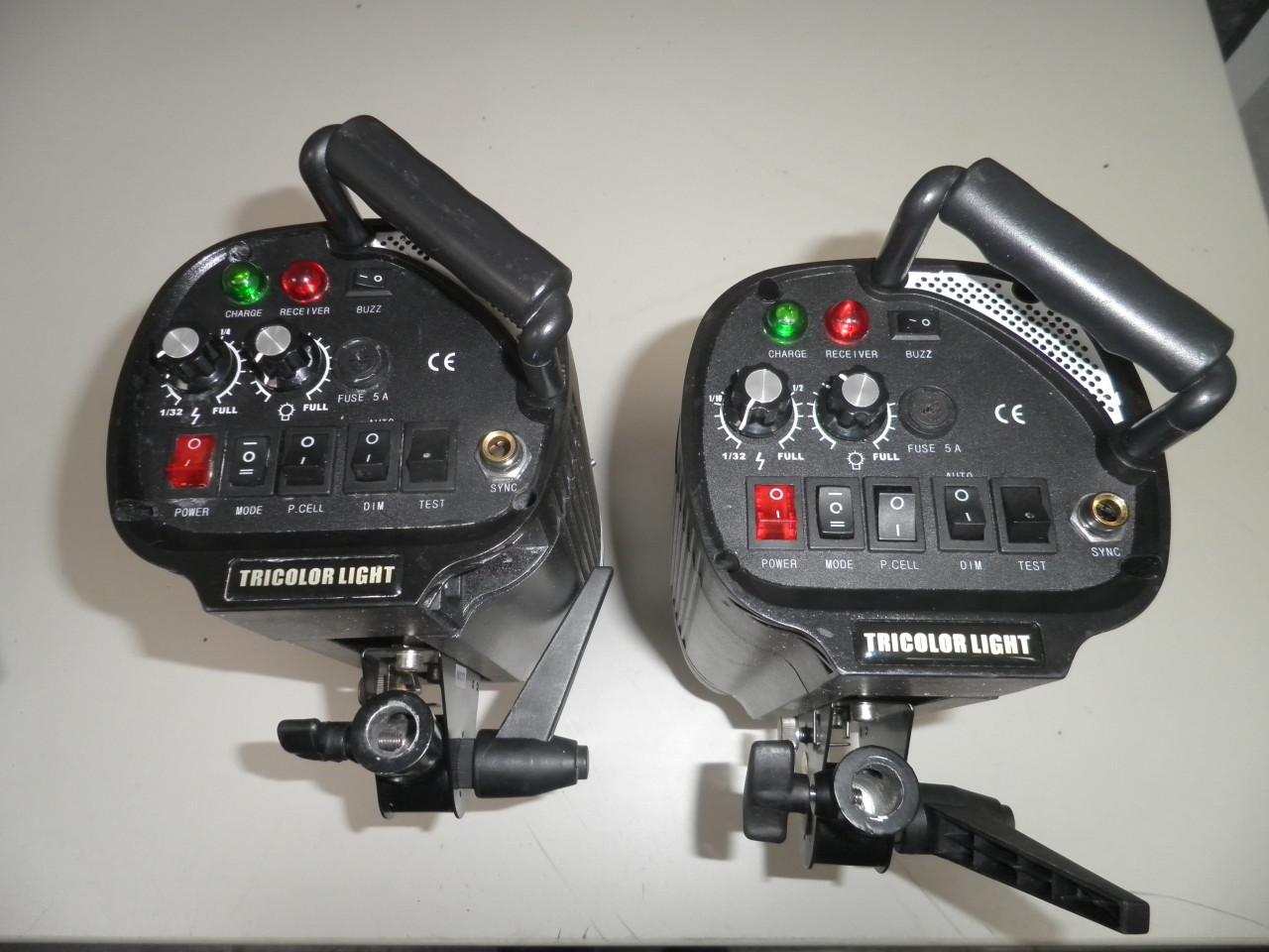 Studioking flitsset 400 en 250ws.