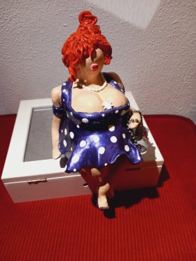 Kleifiguurtje dikke dame