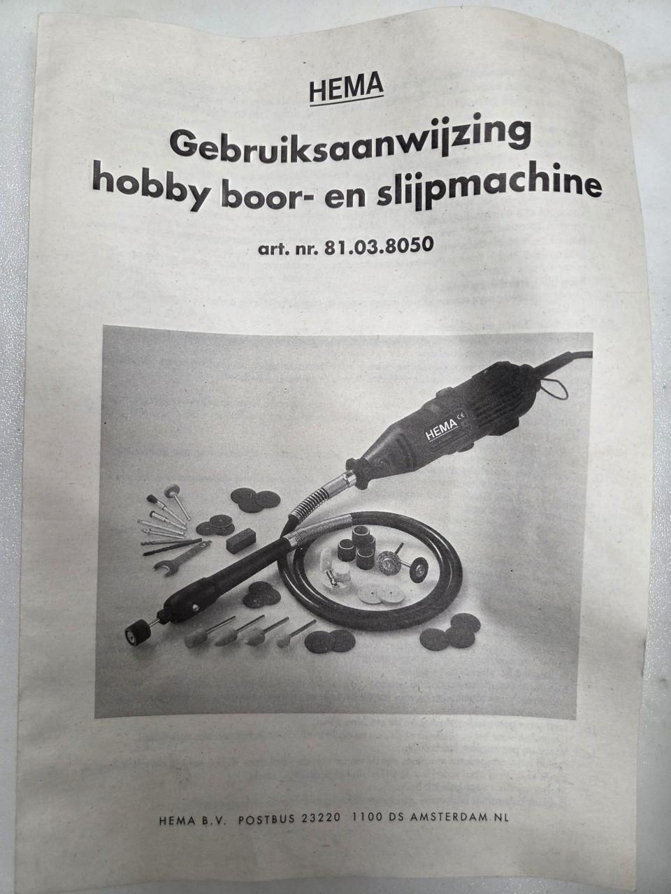 Hobby boor- en slijpmachine