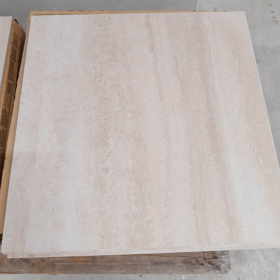 3030-293 ca 8,5  m² travertin-look tegels, 60x60 cm, van € 60,44/m² voor