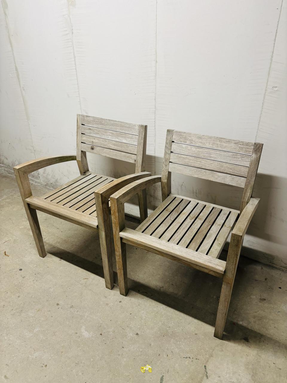 Teak tuinset 6 persoons