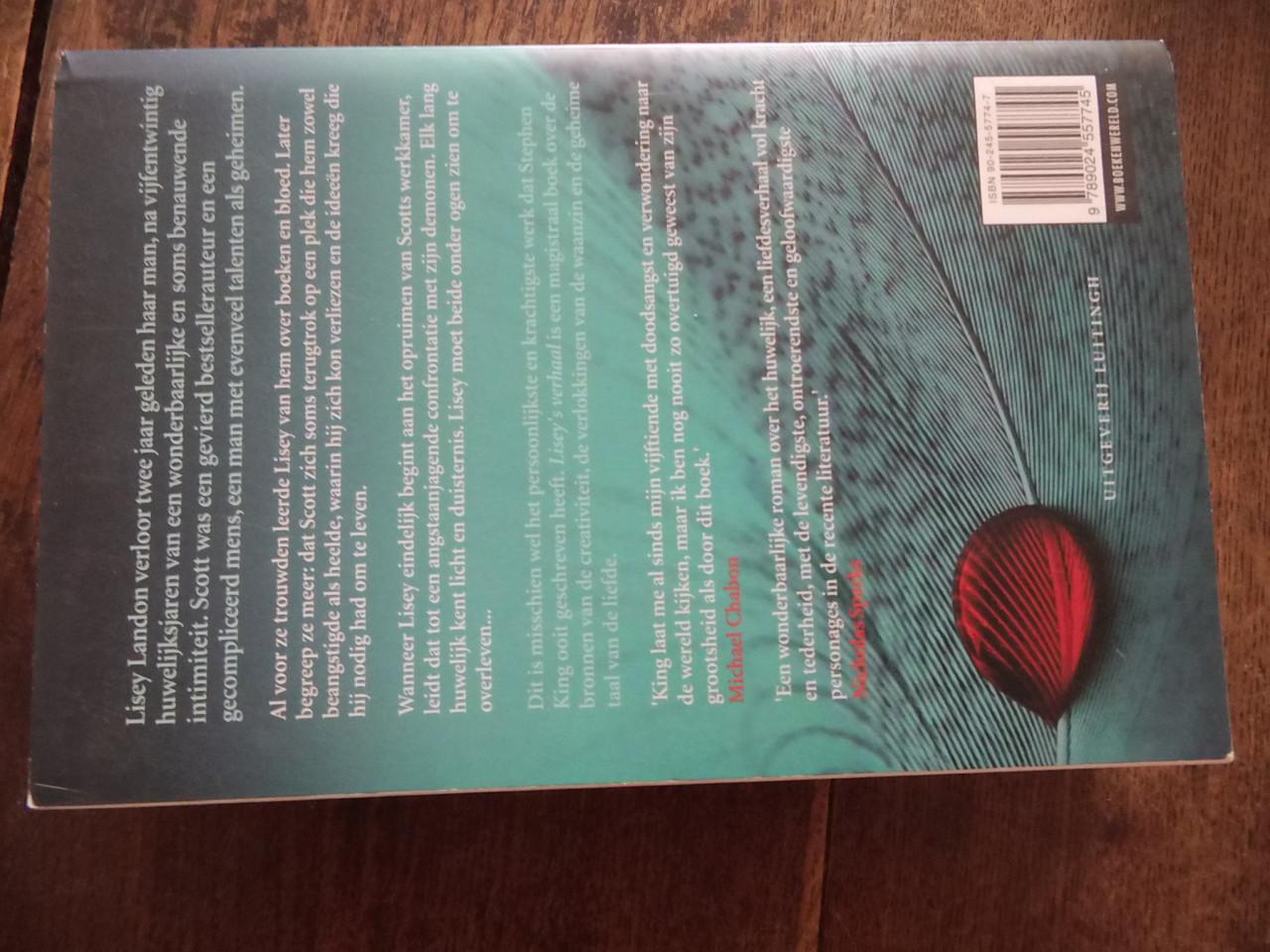 Lisey's Verhaal- Stephen King.