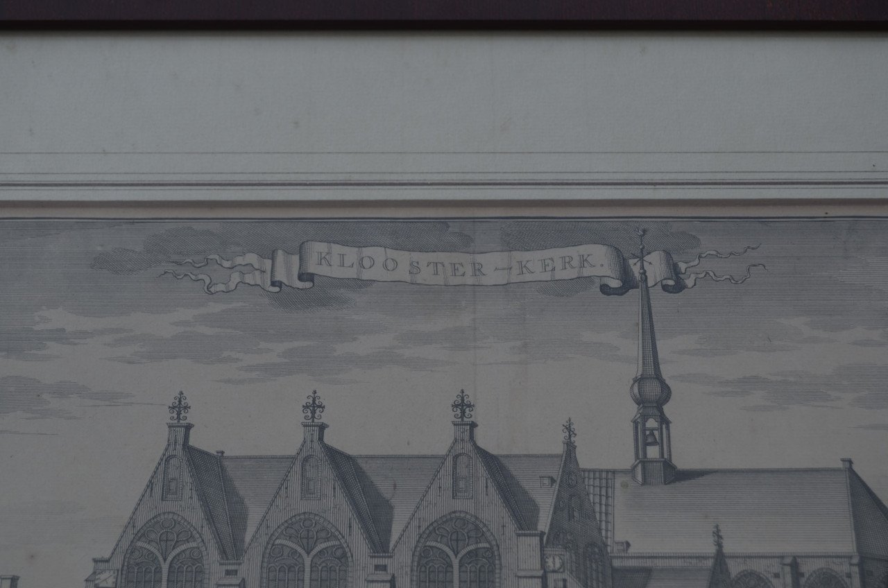 Ets Kloosterkerk Den Haag Gerrit van Giessen ca 1750