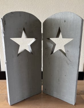 Houten raamscherm