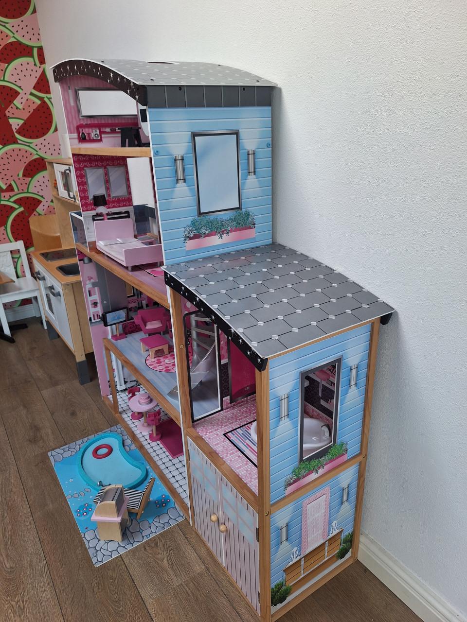 Kidcraft sparkle mansion barbiehuis poppenhuis