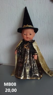 Leuke poppenkleertjes baby born. Halloween set. Opbrengst KiKa.