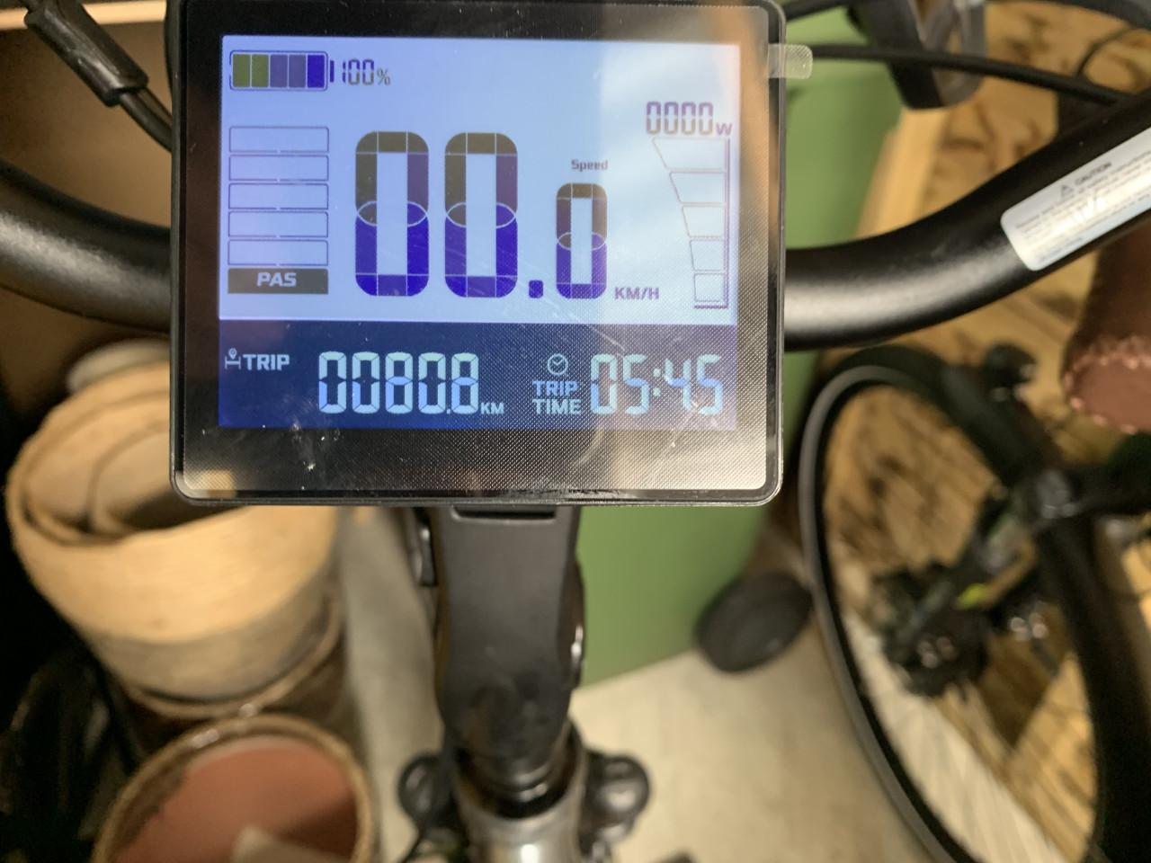 Elektrische fiets, merk FORSA, extra lage instap, zwart.
