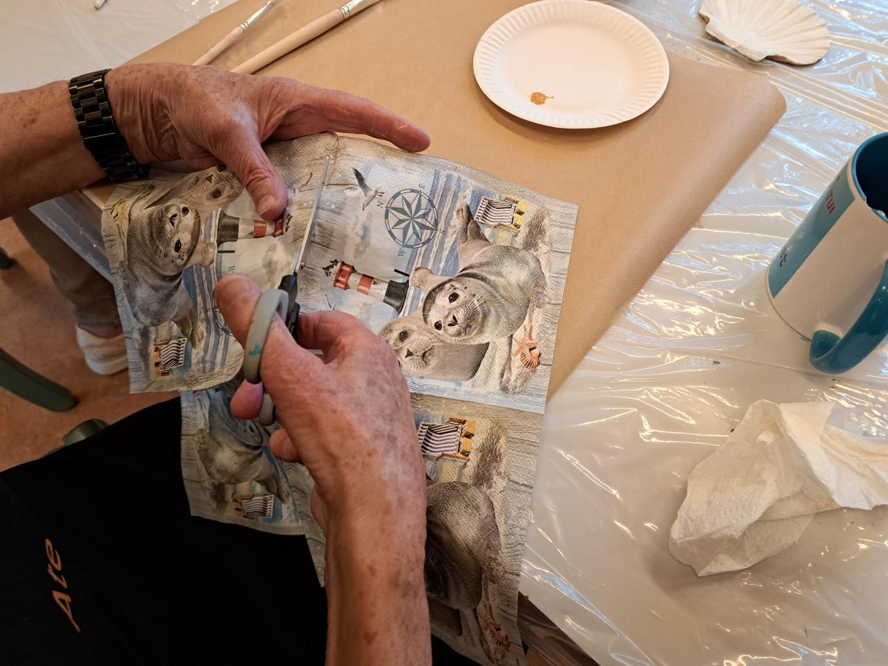 Workshop Decoupage op Sint-Jacobsschelpen