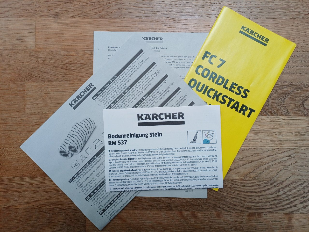 Als NIEUW: karcher fc7 cordless - stofzuiger + dweil in 1 !!
