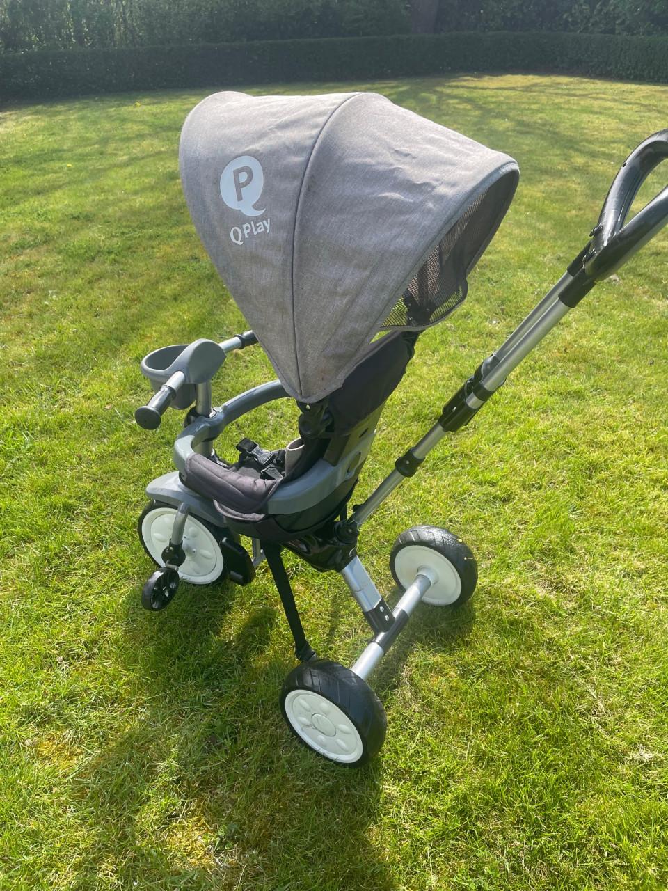 Driewieler met duwstang (multiefucntioneel)