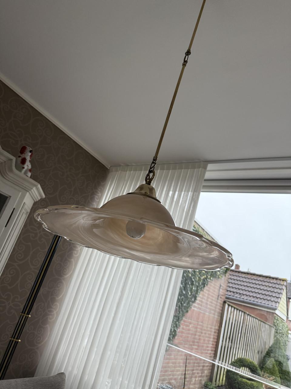 Mooie glazen hanglamp