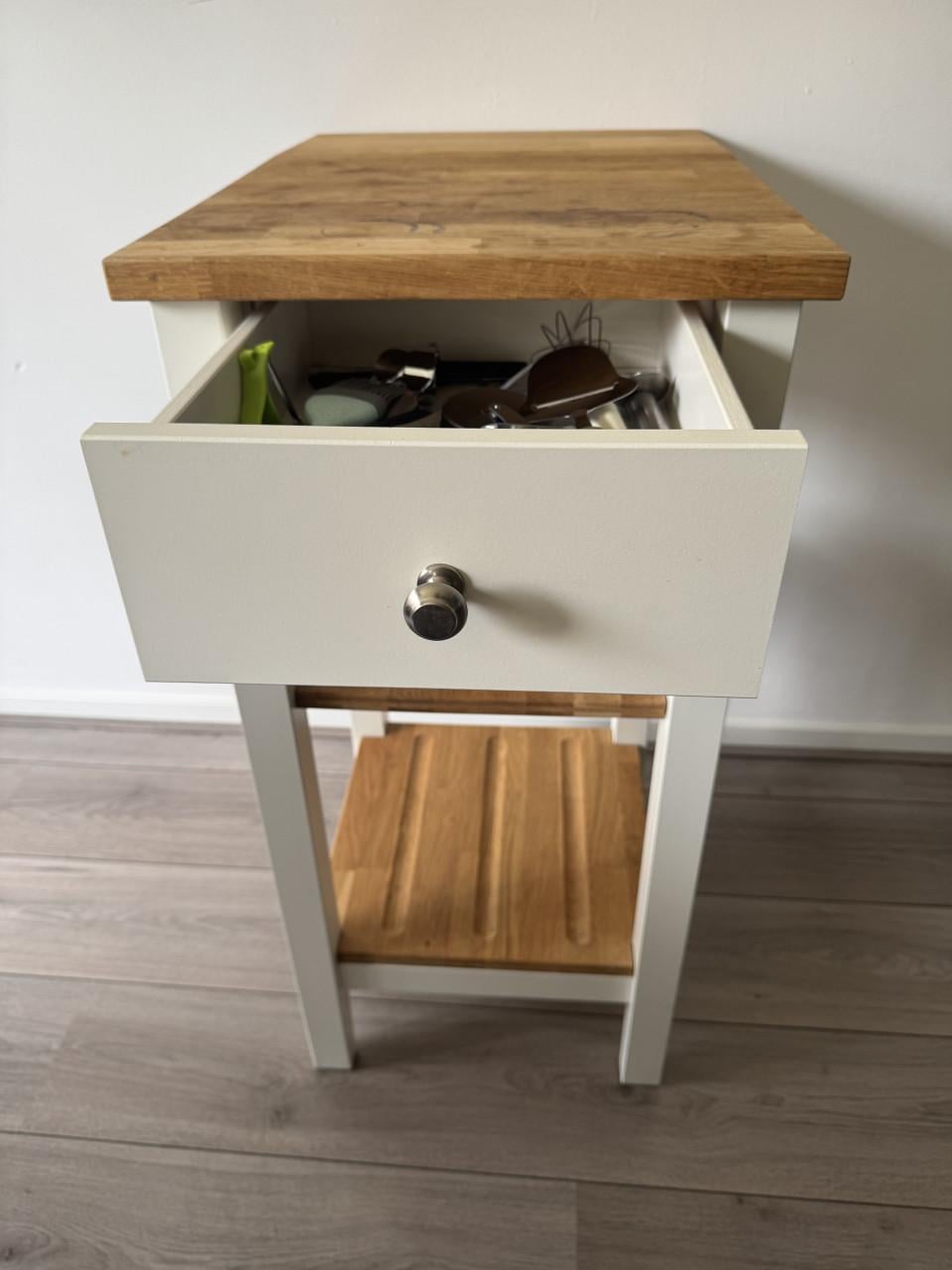 Populaire IKEA STENSTORP Roltafel / Keukentrolley – Wit/Eiken
