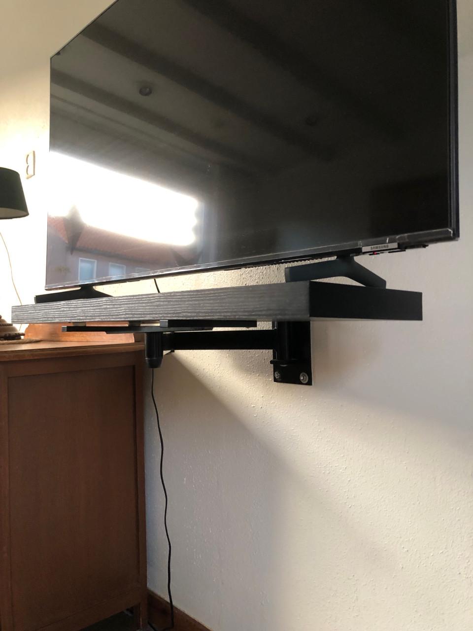 TV Wand zwenkarm - Zwart