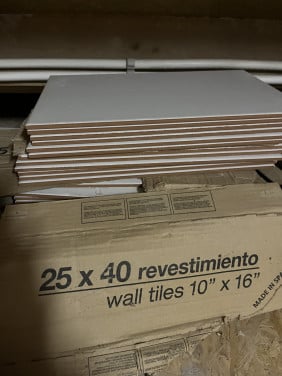 Wandtegels 25x40 wit glans, zie ook mijn adv Mosa tegels 10x10
